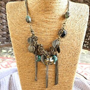Southwesternstyle Chunky Folk Art Necklace